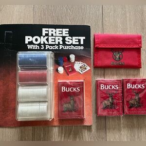 Vintage 1990 Bucks Brand Cigarettes Promotional Items